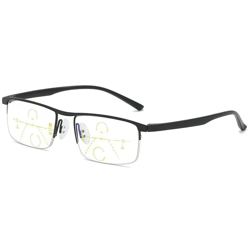 Multifocal Reading Glasses — Progressive Near and Far Lenses with Blue Light Filter