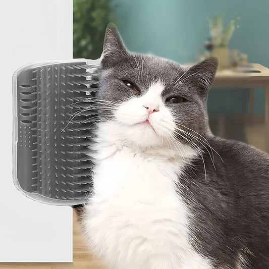 Cat Self-Groomer Massage Brush - Scratcher for Short & Long Fur