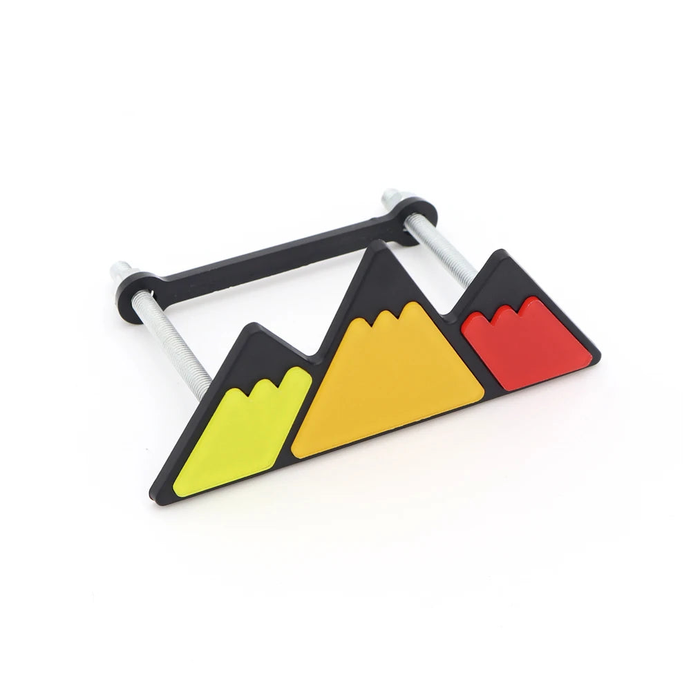 3 Colors Grille Badge Emblem Logo For Toyota Tacoma Tundra 4Runner TRD Highlande Rav4 CHR Strip Air Inlet Auto Car Accessories
