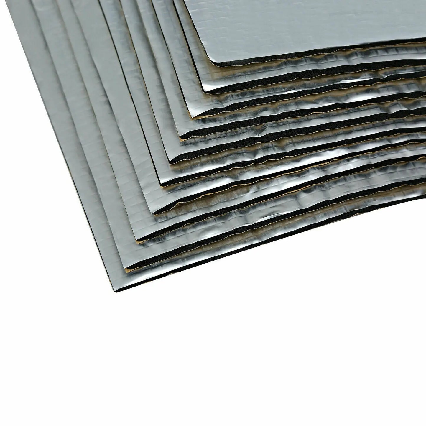 10Pcs 5mm Sound Deadener Heat Insulation Mat Car Van Sound Proofing Deadening Insulation Car Hood Insulation Silent