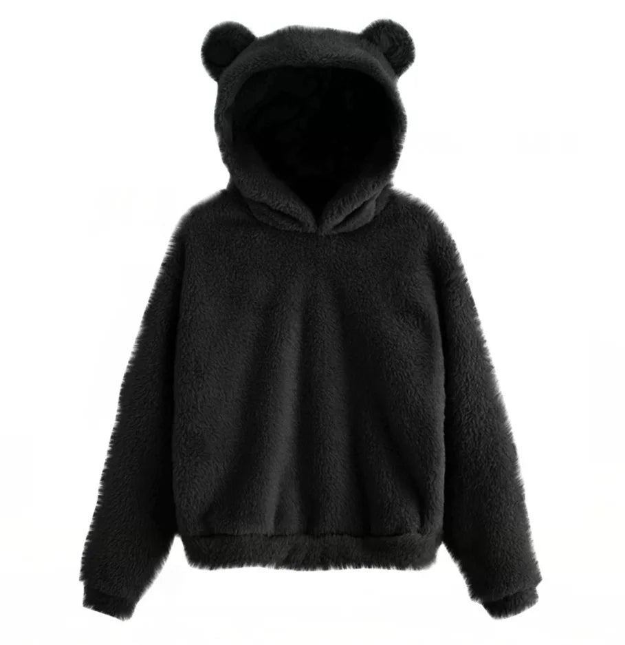 Women's Bunny Ear Hoodie - Plush Warm Long Sleeve Sweatshirt - photo 15