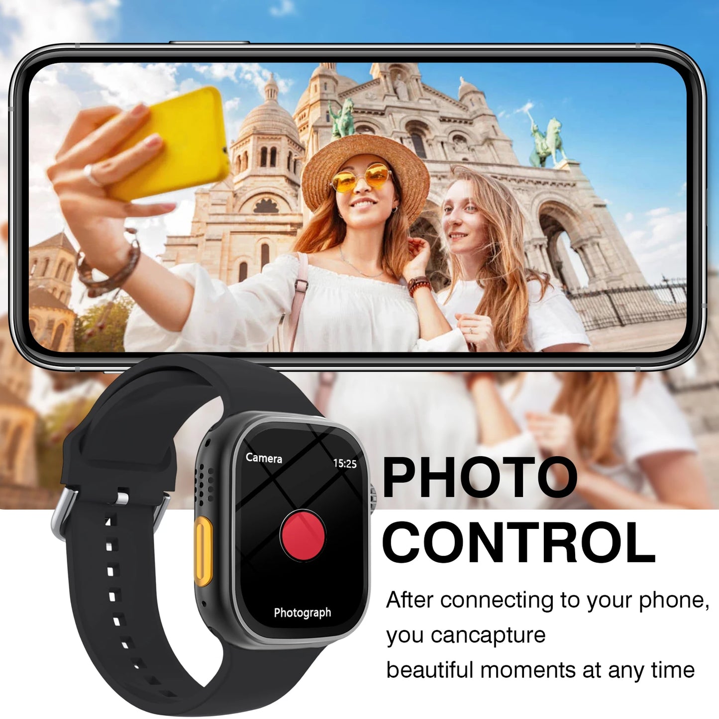 2026 New Smart Watch, Outdoor Sports and Fitness Tracker, Bluetooth Calling, Message Notifications, Suitable for Men and Women