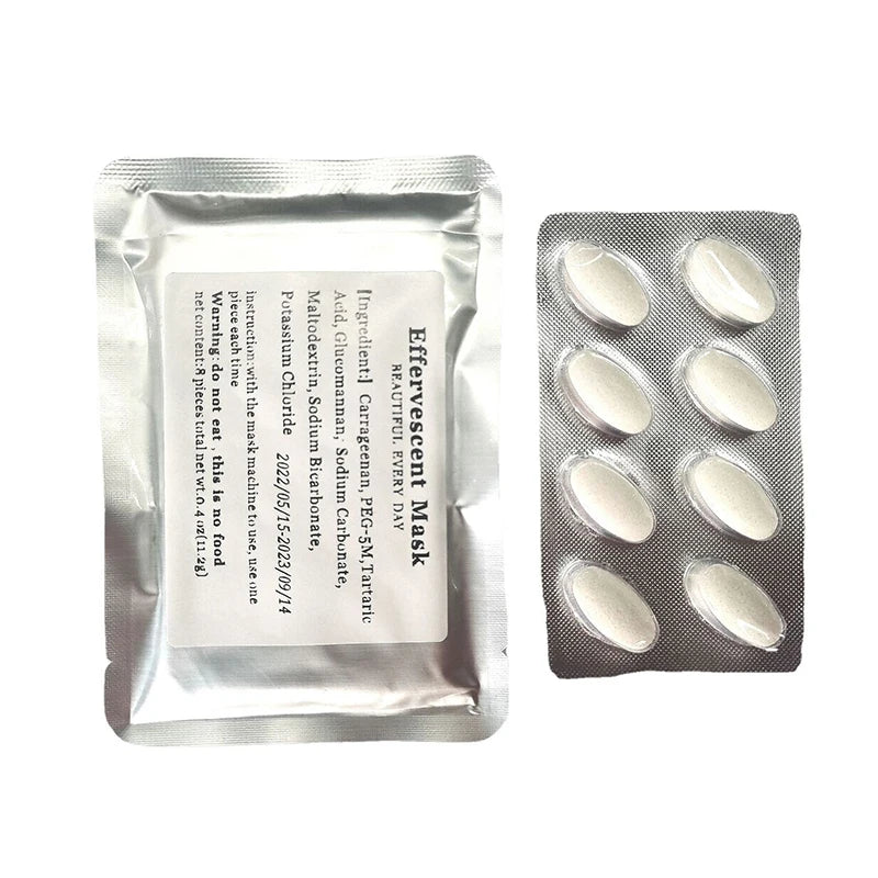 8/16/32pcs/set Collagen Face Mask Capsules Effervescent Tablets For DIY Natural Fruit Vegetable Facial Mask Maker Accessory Skin