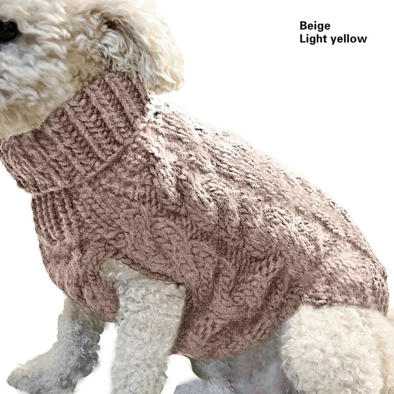 Knitted Dog Sweater Vest - Warm Winter Pullover for Small Dogs - photo 9