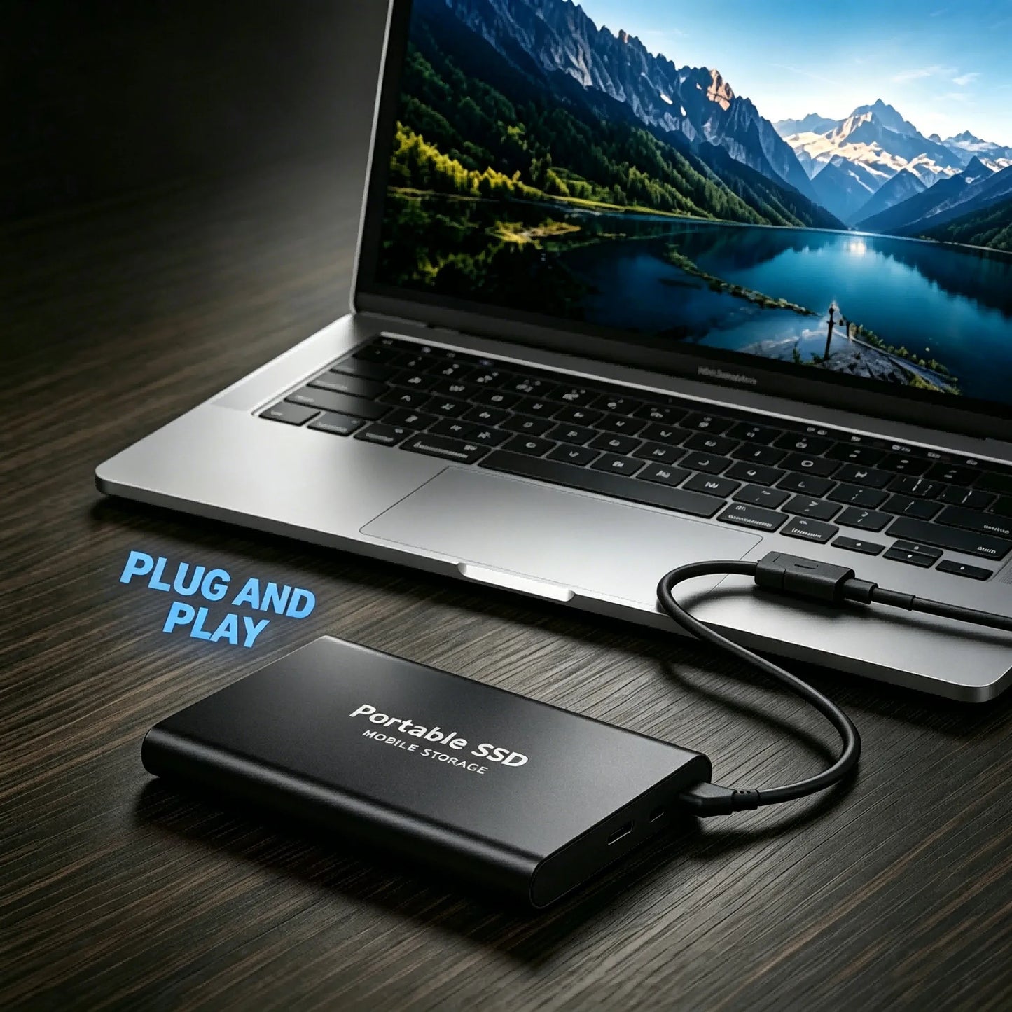 1TB Portable SSD — Slim High-Speed External Solid State Drive