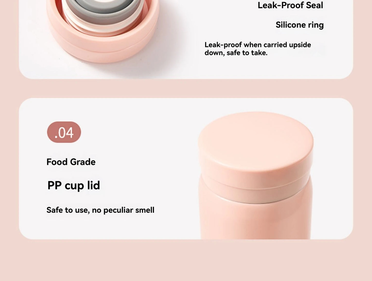 200ML/300ML Stainless Steel Pocket Cup Mini Thermos Cup Travel Thermal Coffee Mug Small Capacity Vacuum Flask Water Bottle