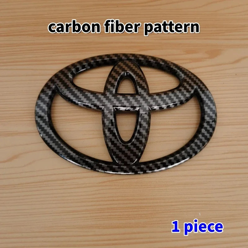 3D Car Emblem sticker For Toyota Front Grill Hood Rear Trunk Logo Corolla Camry RAV4 Hilux Yaris Prius Prado Badge Accessory