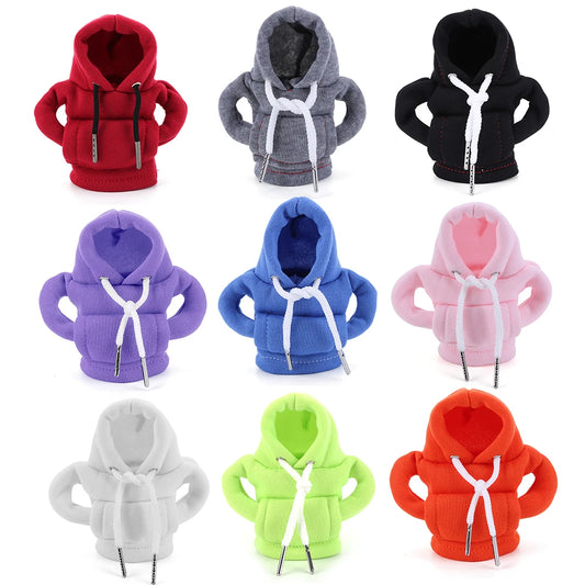 Hoodie Car Gear Shift Knob Cover Fashion Gearshift Handle Gear Lever Decorative Hoodie Sweatshirt Cover Auto Interior Accessorie
