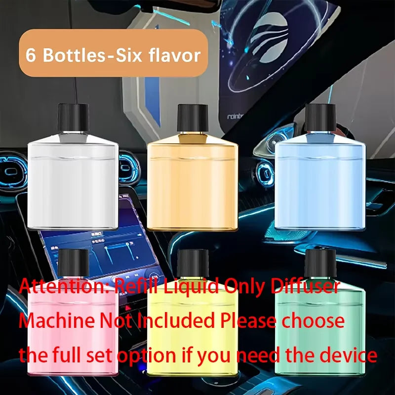 XMSJ Smart Car Air Freshener Level 5 Adjustable USB Charging Car Fragrance Diffuser Air Freshener Essential Oil Fragrance Gift