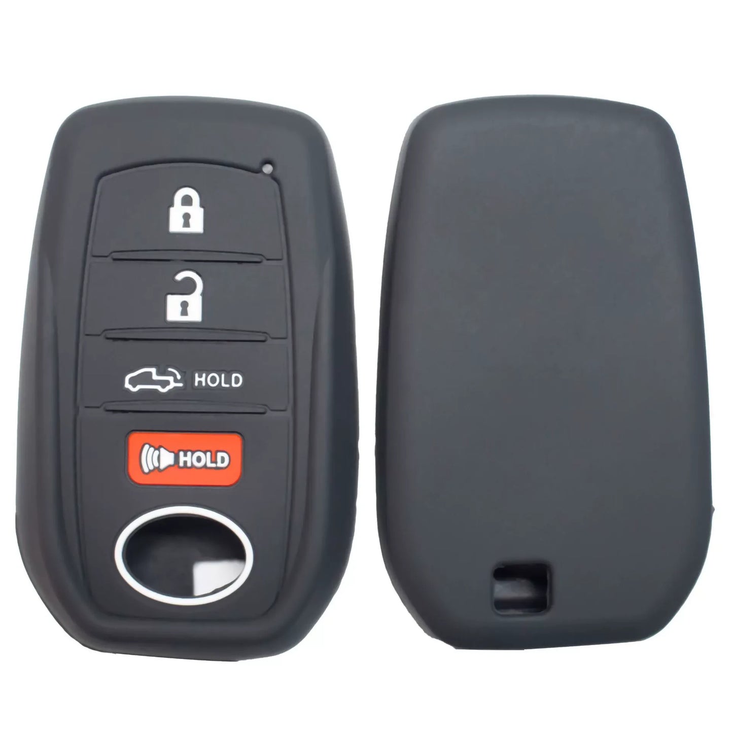 Lcyam Key Fob Cover Case Remote Protector Smooth Silicone Fits for Toyota Rav4 Corolla Camry Hilux Car Accessories Key Cover