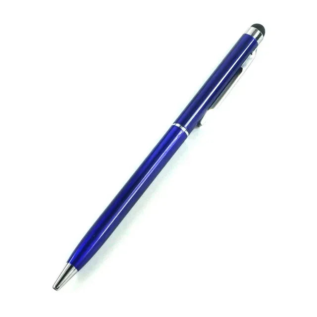 20-200 Pens Each Pack Mini Metal 2-in-1 Stylus Universal Ballpoint Pen Custom Logo Text Engraving Office School Advertising Pen