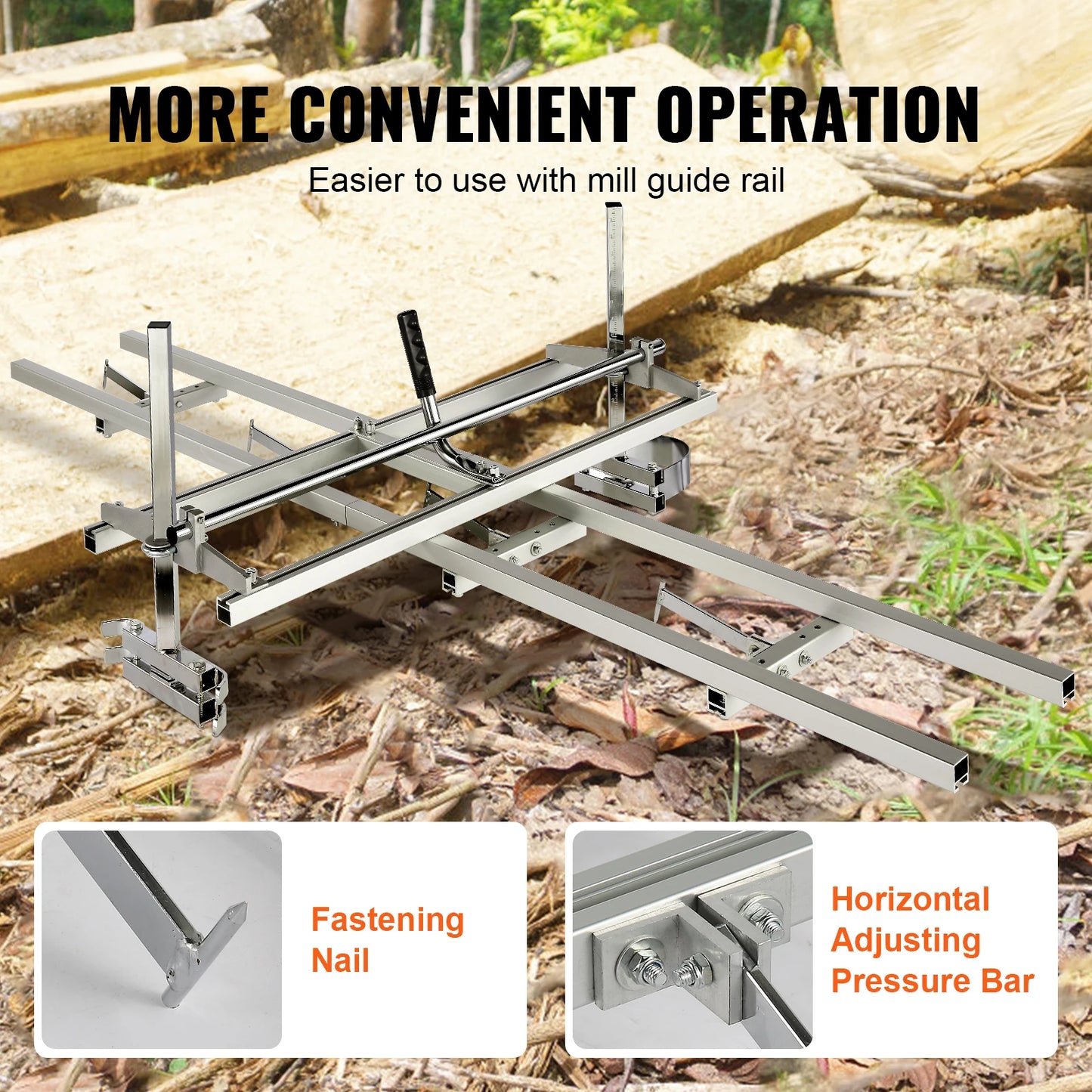 SucceBuy Portable Chainsaw Mill – 14-36" Planking & Milling Frame for Lumber Cutting (Saw Not Included)