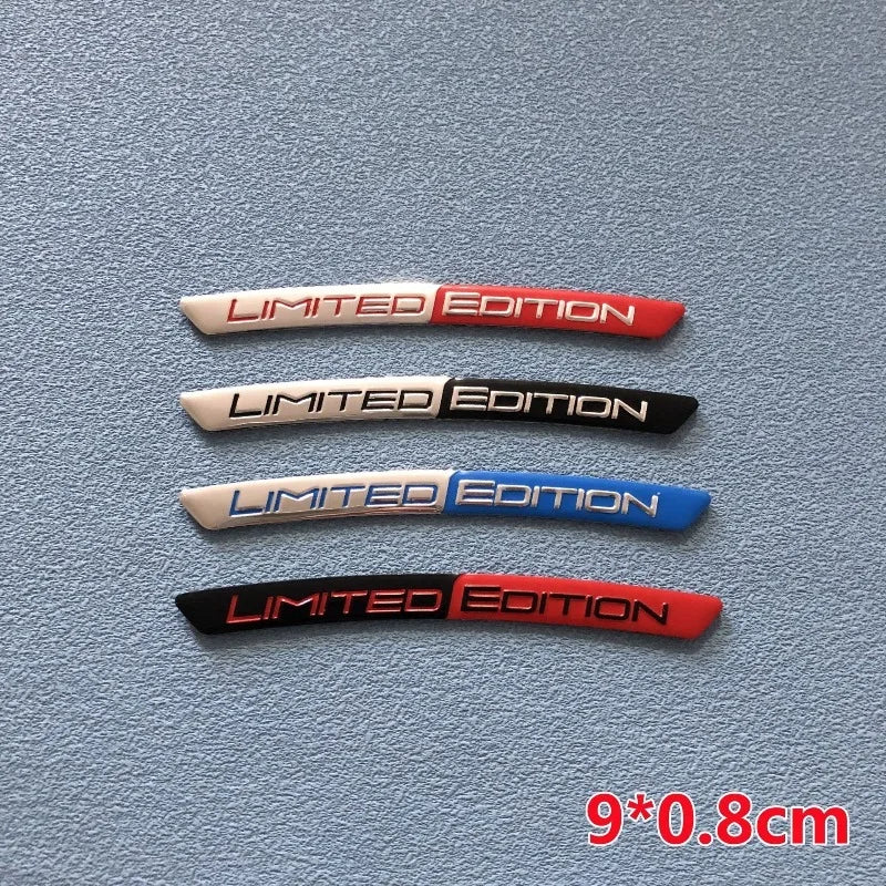 4 Pc Aluminium Alloy Car Hub Stickers, Rim Decorative Strips
