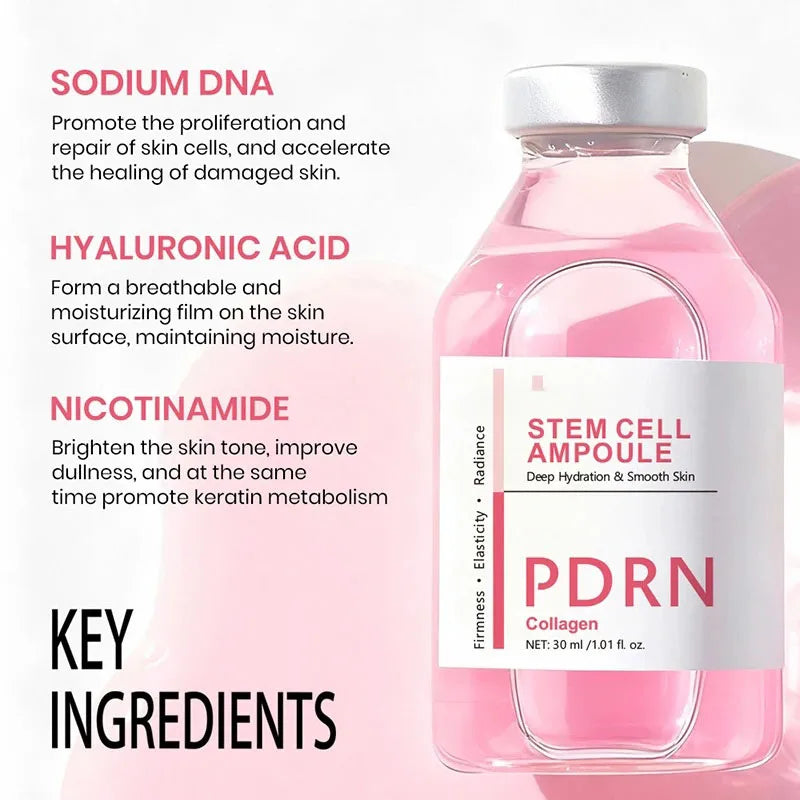 Stem Cell PDRN Ampoule Serum — Anti-Aging Collagen Face Essence