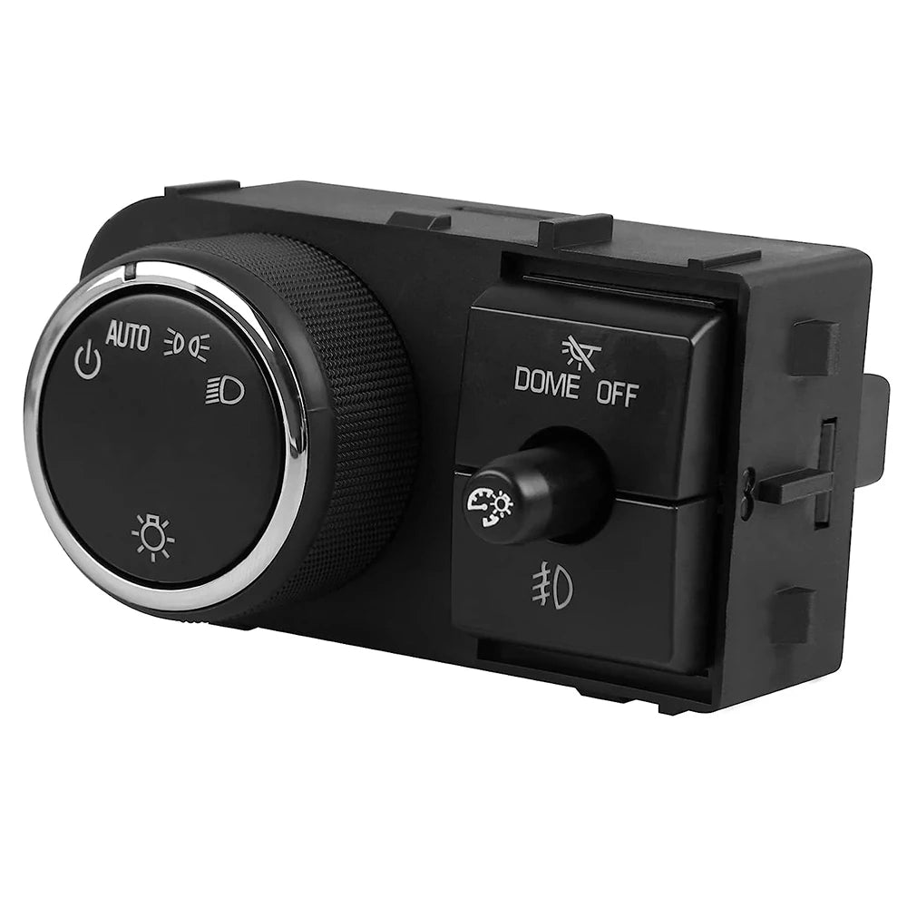 Headlight Fog Light Switch 25858705 for 2007-2013 Chevrolet Avalanche Silverado Suburban Tahoe GMC Sierra Yukon 15096895 D1527J