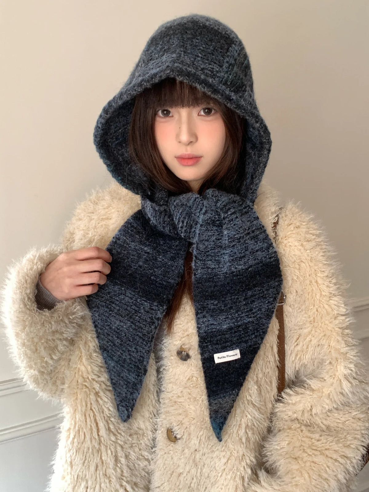 Women's Hooded Scarf and Hat Set - Balaclava Style Winter Wrap - photo 3