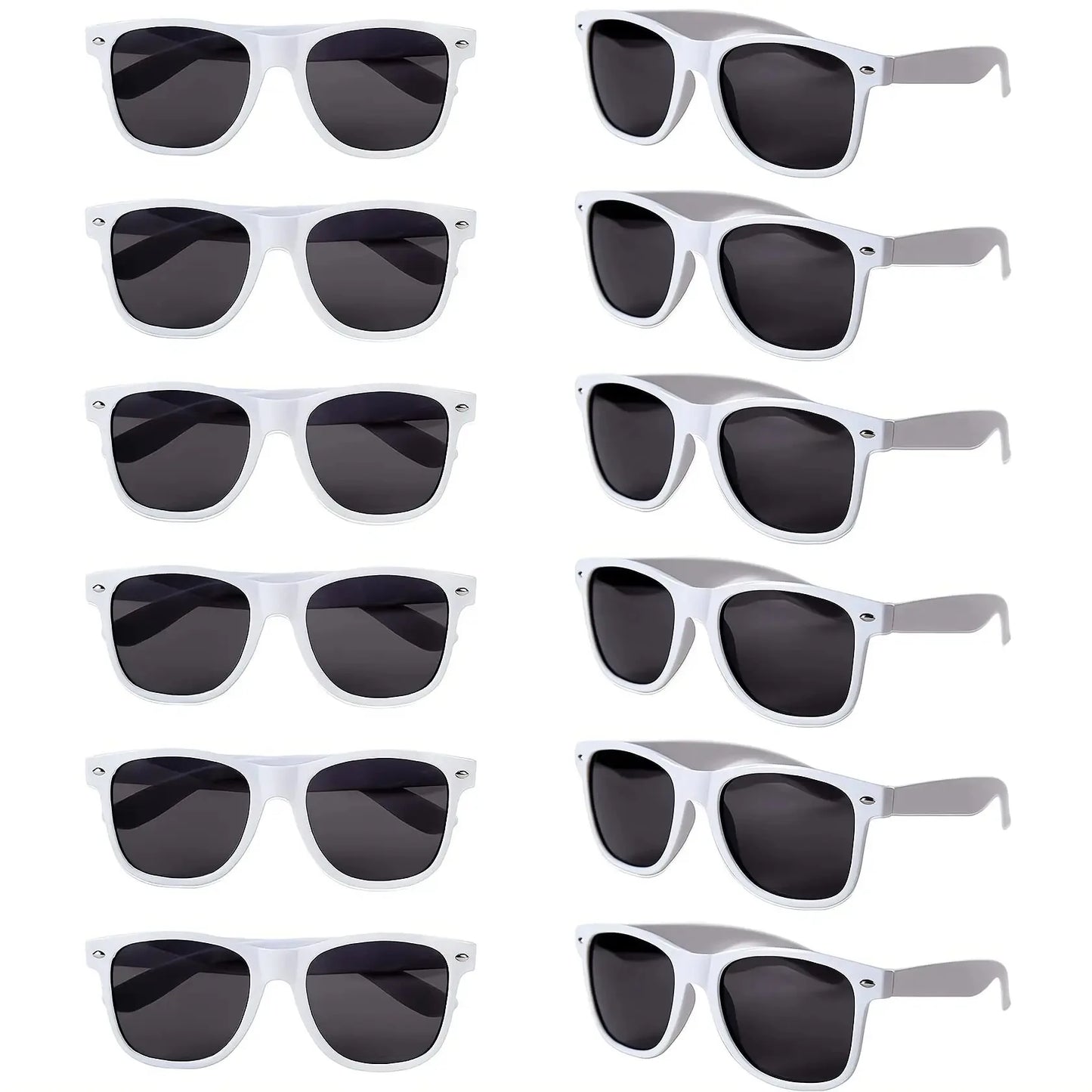 12-60Pcs Wedding Bodas Heart Sunglasses Bachelorette Bachelor Hen Party Glasses Team Bride Bridesmaids Groomsmen Gifts for Guest