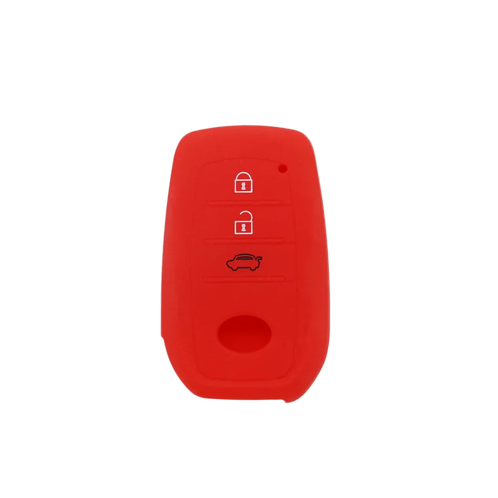Car Key Silicone Case For Toyota Highlander Land Cruiser Riez 86 Rav4 Prado Innove Camry Hilux 3 Buttons Remote Key Supplies