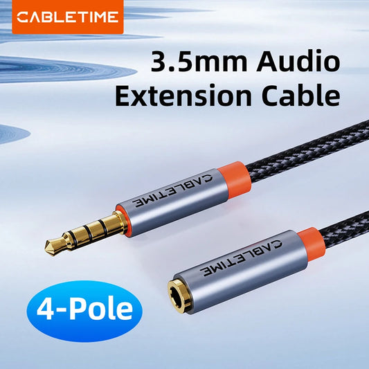 3.5mm Aux Headphone Extension Cable - Male to Female Stereo Cord (1M-5M)