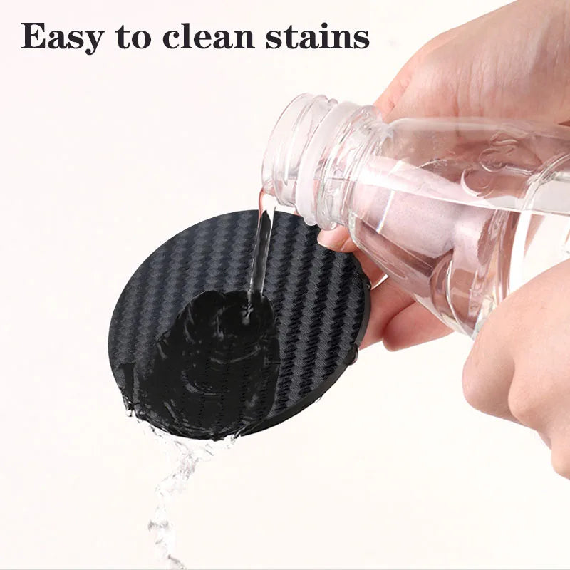 2Pcs Leather Coaster Anti-noise Water Cup Pad Cushion For Toyota TRD Gazoo Racing Corolla Yaris Chr Auris Rav4