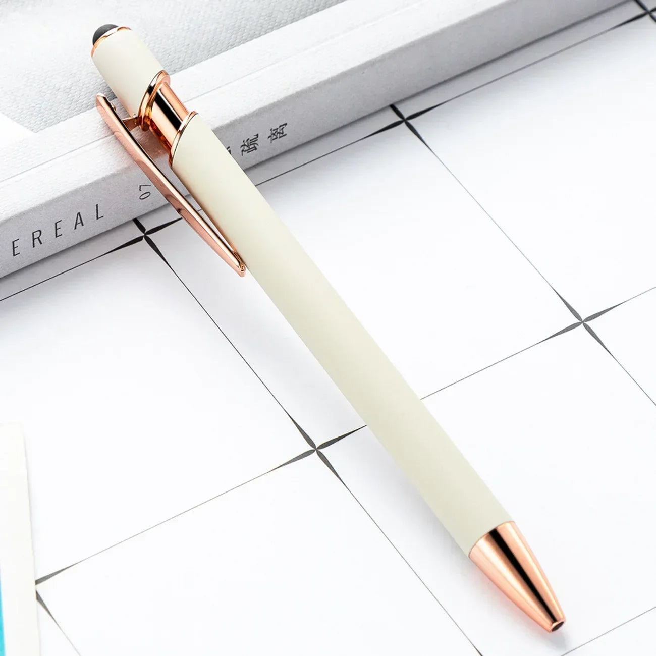 20-200 Pcs Custom Logo Metal Ballpoint Pen Text Engraving Touch Screen Advertising Pen Office School Private Customization Gift