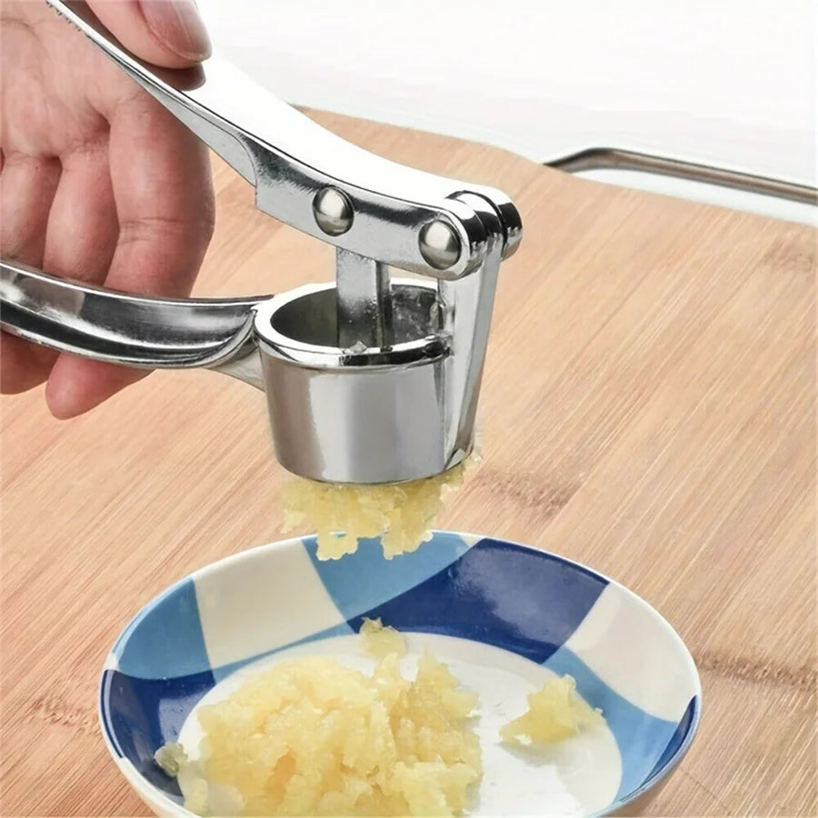 Commercial Heavy Duty Garlic Press & Multi-Tool. 18cm, Aluminum, for Restaurant, Durable