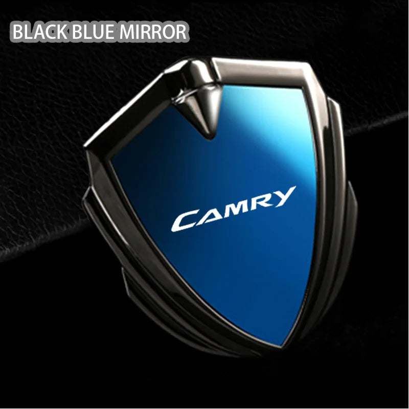 For Toyota Camry 8th gen xv70 acv70 xv50 2015 2024 2025 Interior Key Accessories Car Body Metal Shield 3D Emblem Sticker Badge