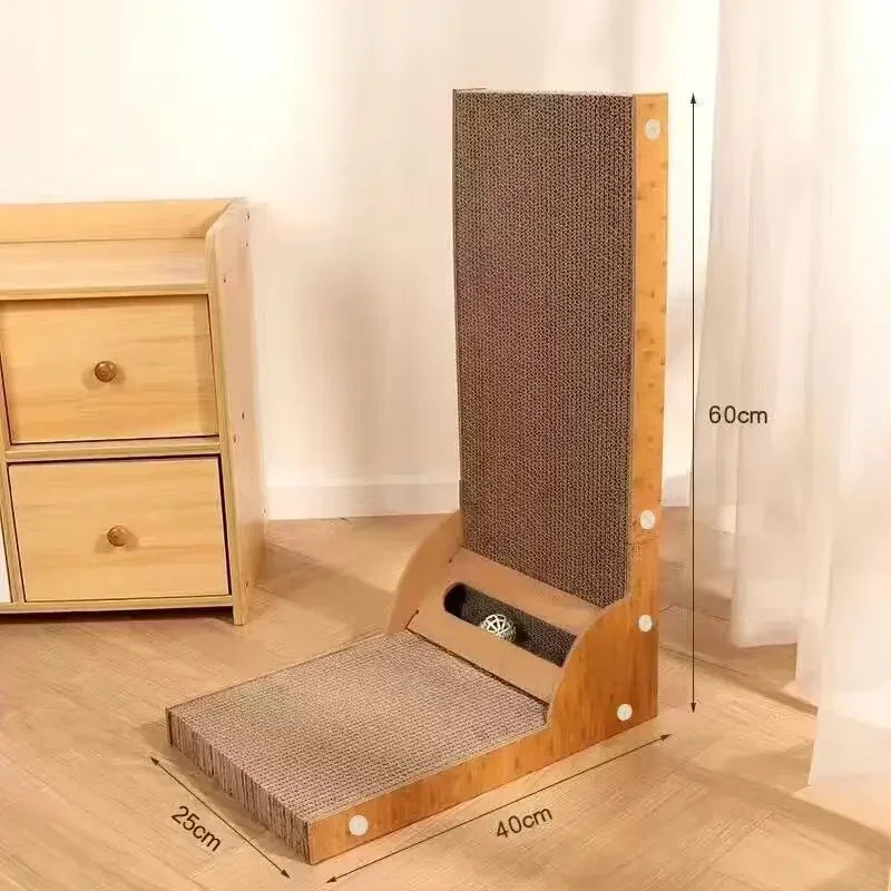 L-Shaped Detachable Cat Scratcher - Corrugated Paper – photo 5