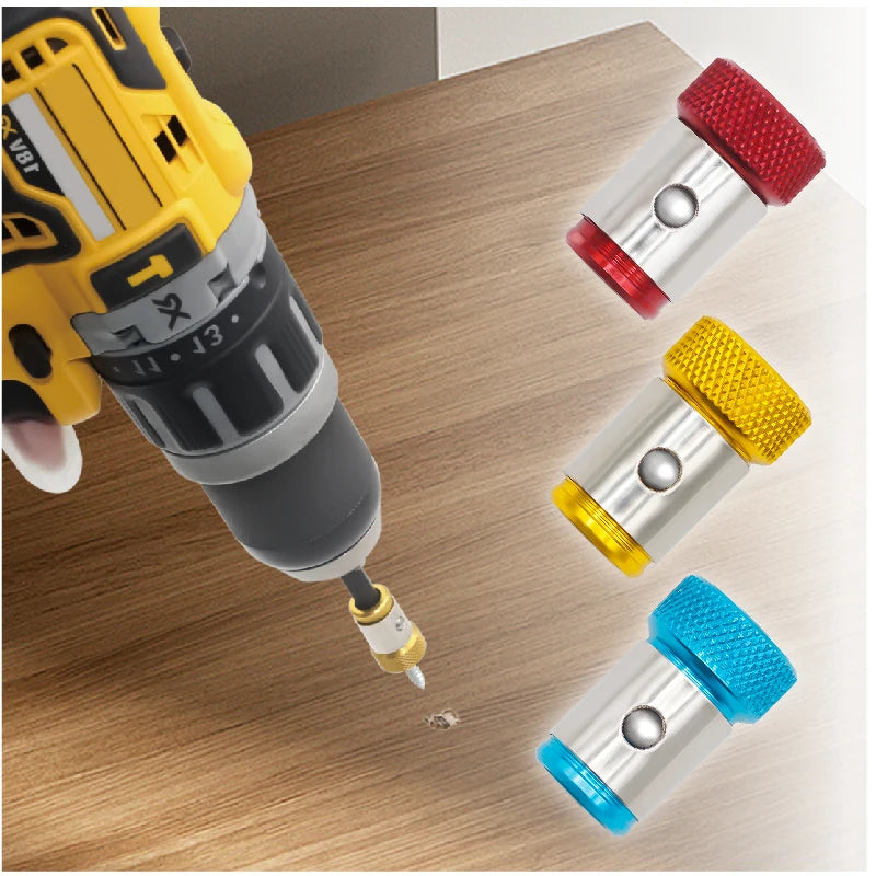 Universal 1/4 Inch Magnetic Screwdriver Head Bit Holder Color metal Magnetizer Steel Sleeve Power Tool Position Ring Accessory