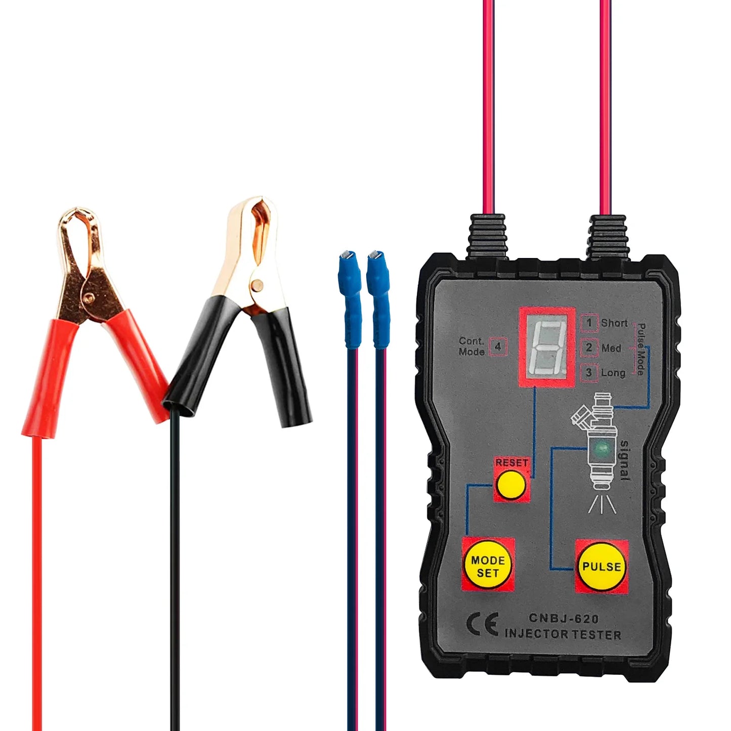 4-in-1 Car Fuel Injector Tester 4 Pluse Modes Fuel Pressure System Diagnostic Testing Tool Car Injector Cleaner Controller