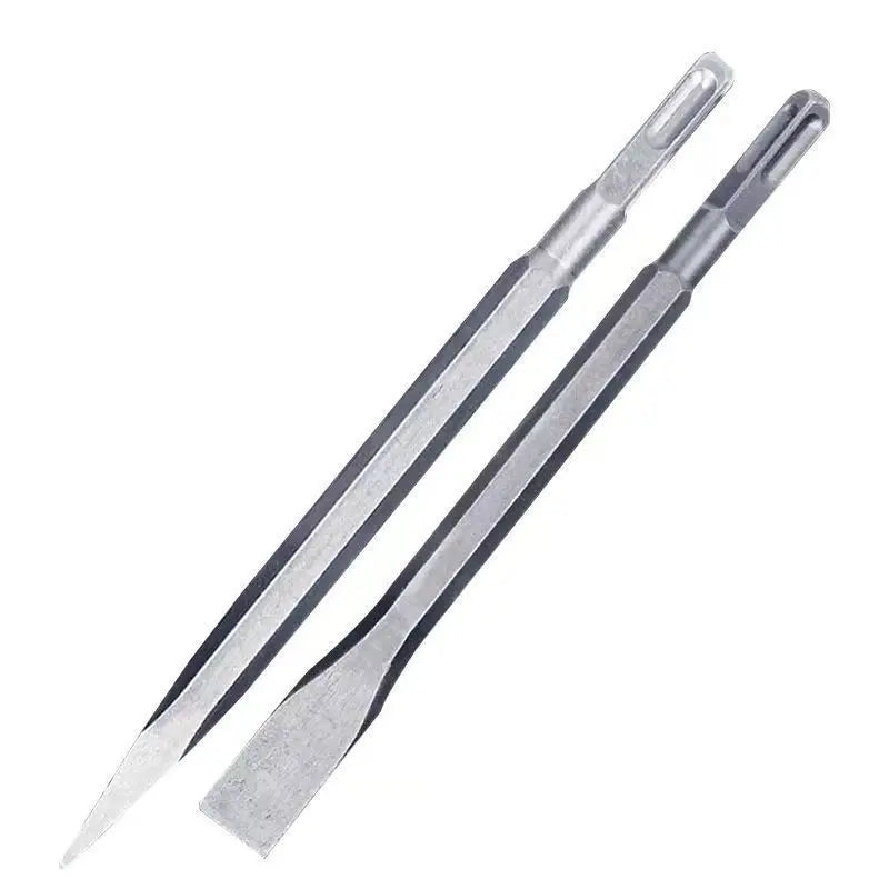 SDS-Plus Chisel Set 380mm — Point, Groove & Flat Chisels for Concrete & Brick
