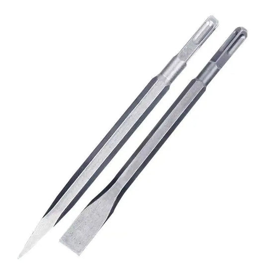 SDS-Plus Chisel Set 380mm — Point, Groove & Flat Chisels for Concrete & Brick