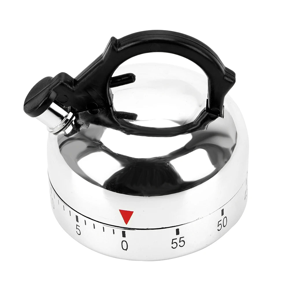 Retro Tea Kettle Kitchen Timer - 60 Minute Countdown Alarm - photo 3