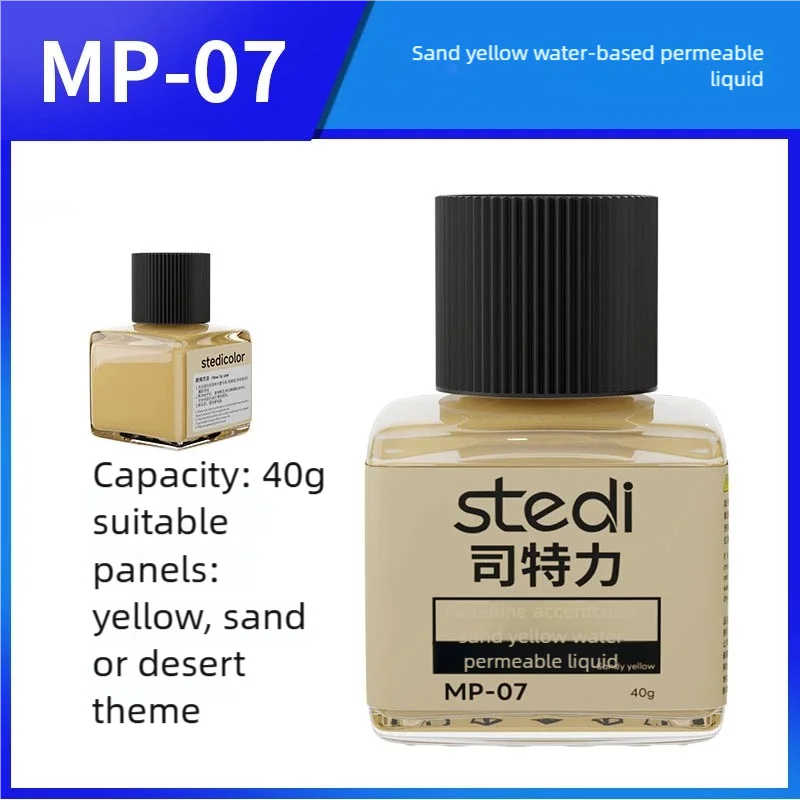 Stedi 40g Water-based Fluorescent Panel Liner Full MP10-MP29 Paint for Model Building Fluorescent Ink Panel Line Accent Color