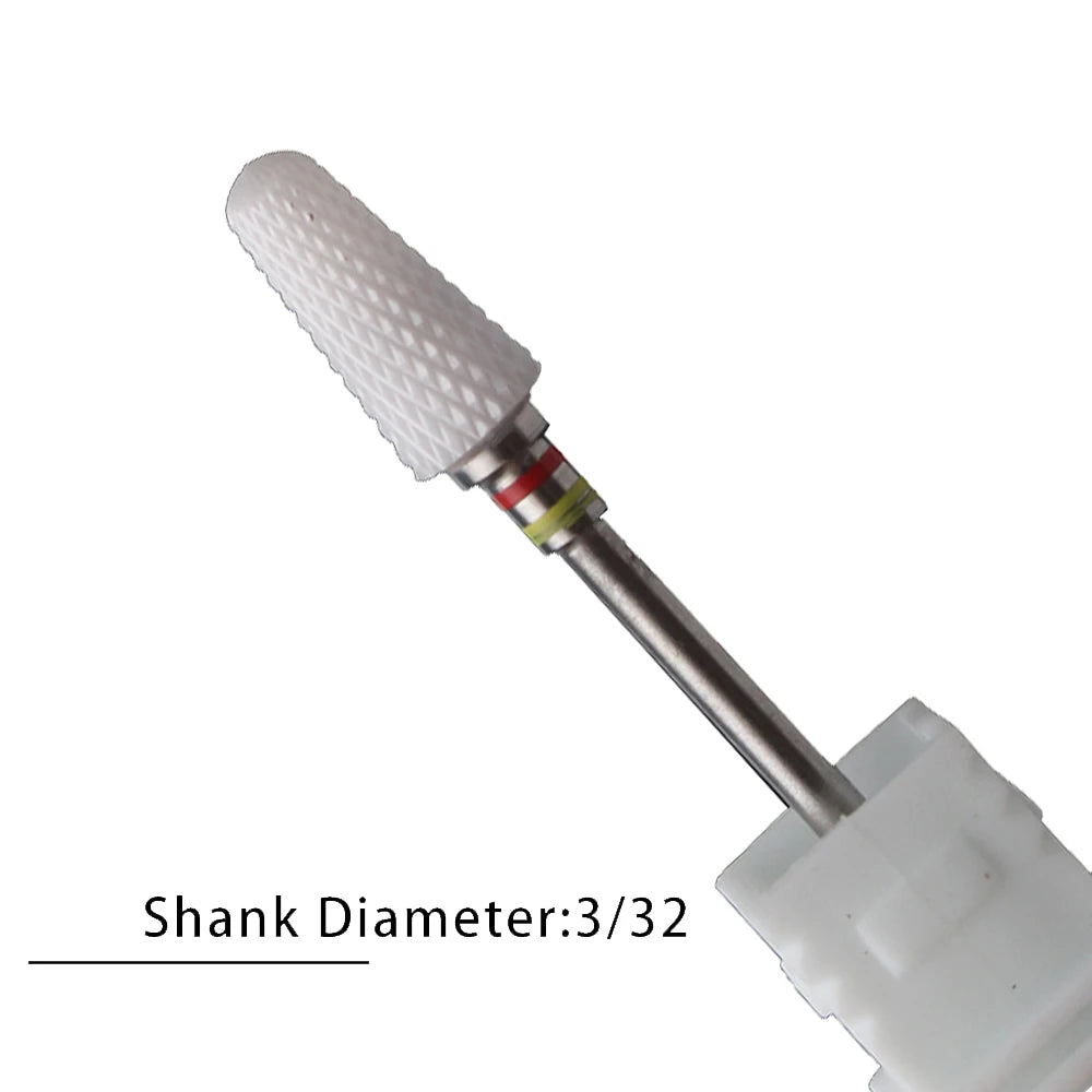 Nail Drill Bits Flame Ceramic Cutters for Manicure Electric Pedicure Nail Bits Gel Polish Remover Files Burr Nail Accessories