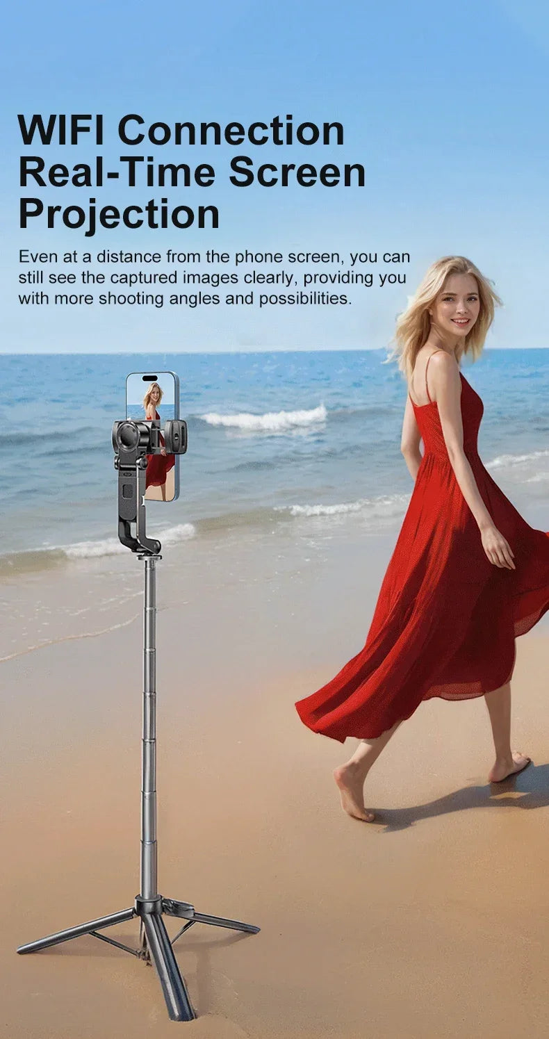Magnetic Phone Back Vlog Selfie Monitor Screen Live Stream Camera Compatible with iPhone & Android