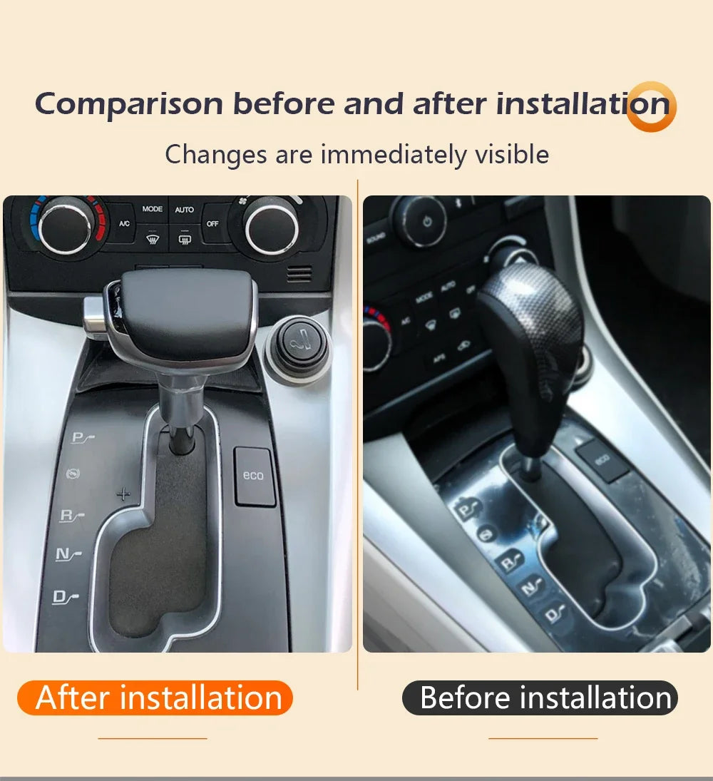 For Chevrolet Cruze Kopac Orlando Car Automatic Transmission New Leather Gear Stick Head Shift Gear Rod Shifter Gear Shift Knob
