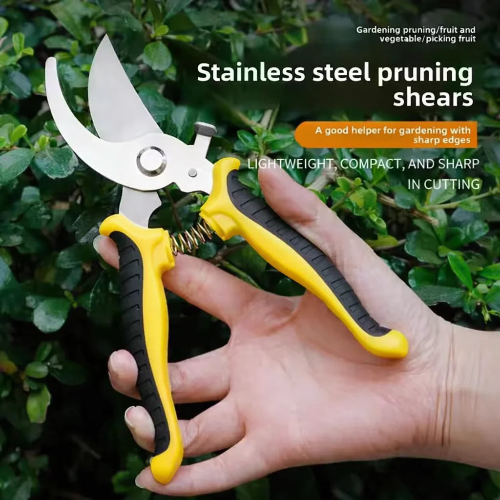3-Pack Garden Pruning Shears – Stainless Steel Clippers & Snips for Trimming and Pruning