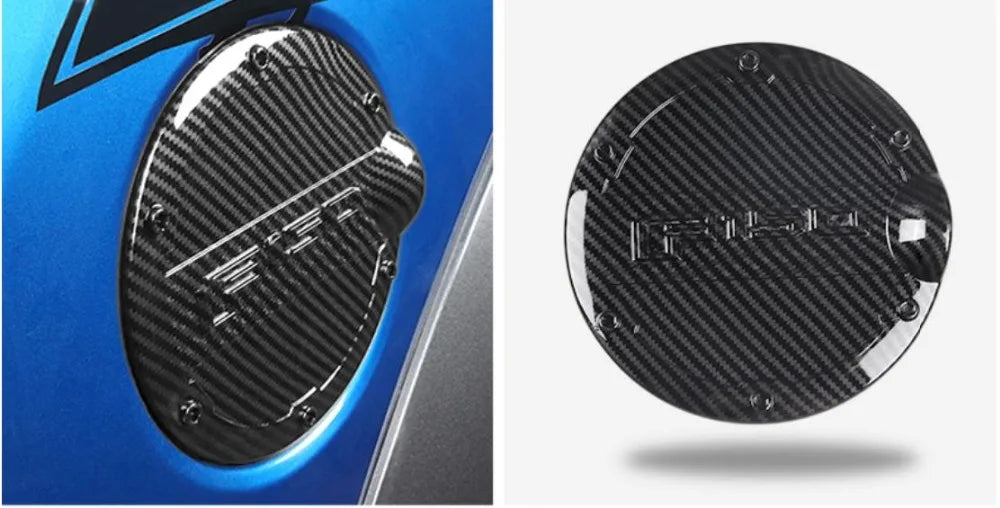 Fuel Tank Cap Cover Trim for Ford F-150 2015–2020 (Chrome or Carbon)
