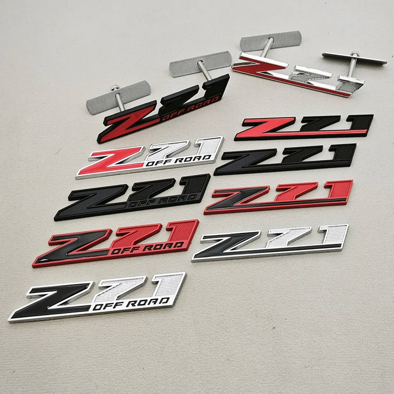 3D Metal Logo Z71 Emblem Car Front Grille Badge Trunk Sticker For Chevrolet Tahoe Colorado Cheyenne Chevy Silverado Accessories
