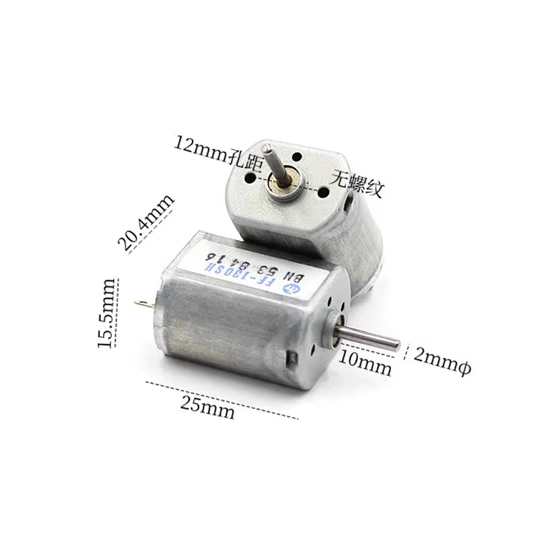 Mabuchi FF-130SH-14230 Mini 130 Motor DC 3V-12V 6V 7500RPM Micro 20mm Electric Motor DIY Home Appliances Car AV Device Toy Model