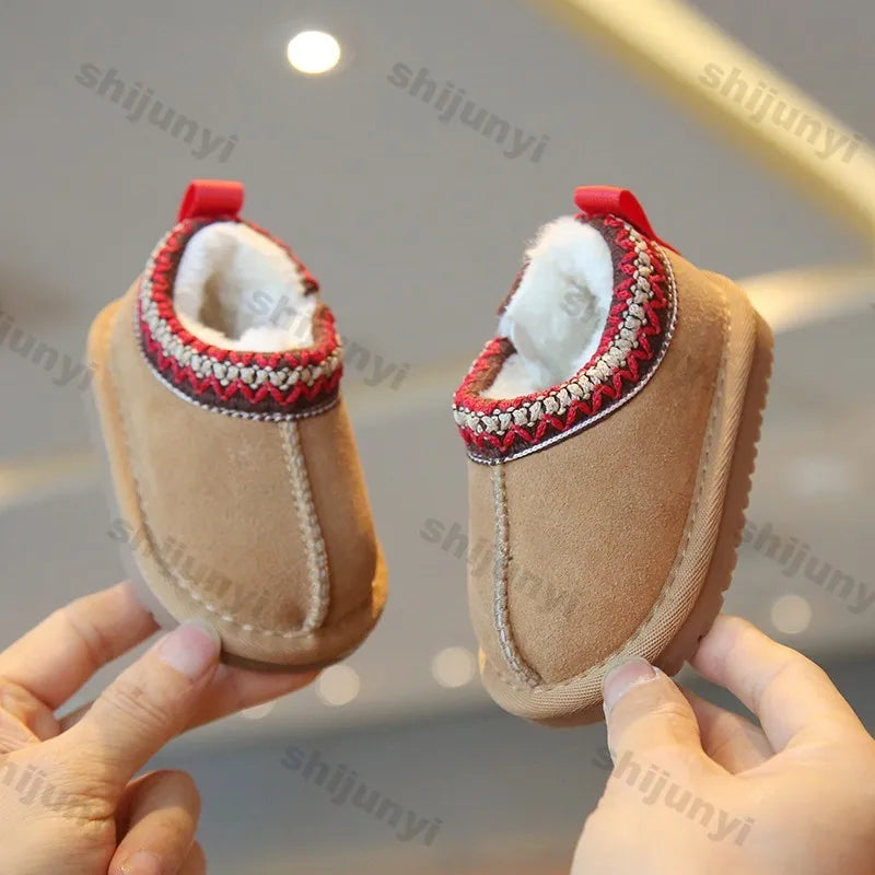 Toddler Low-Top Snow Boots - Soft Sole Non-Slip Winter Shoes - photo 5