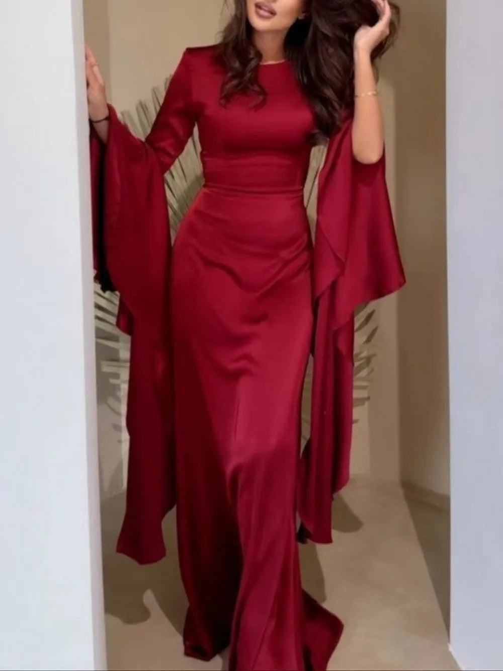 Eid Muslim Women Dress Abaya Flare Sleeve Vestidos Largos Party Caftan Jalabiya Ramadan Long Dresses Dubai Kaftan Arab Robe 2026