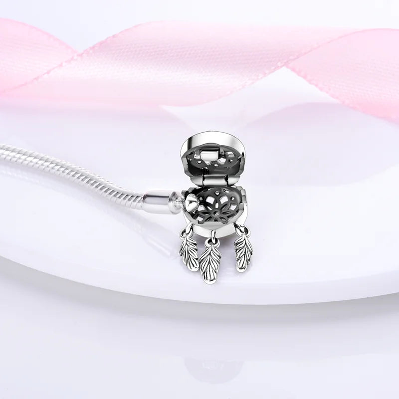 925 Sterling Silver Charm Bracelet – Star Moon Sun Four Leaf Clover Zircon | DIY Birthday Gift for Women (17-20cm)