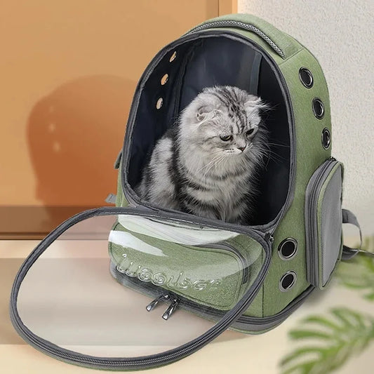 Cat Carrier Backpack with Clear Window - Travel Pet Bag