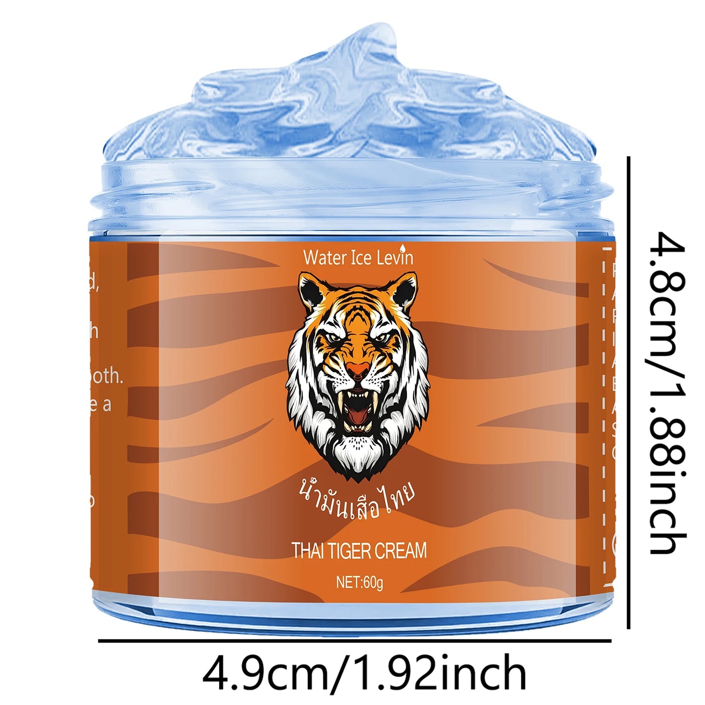 Thai Tiger Pattern Firming Body Cream Contains Hyaluronic Acid and Glycerin, Suitable for All Light Skin Tones, Provides Deep Hydration, Anti-Sagging, and Is Suitable for Adults