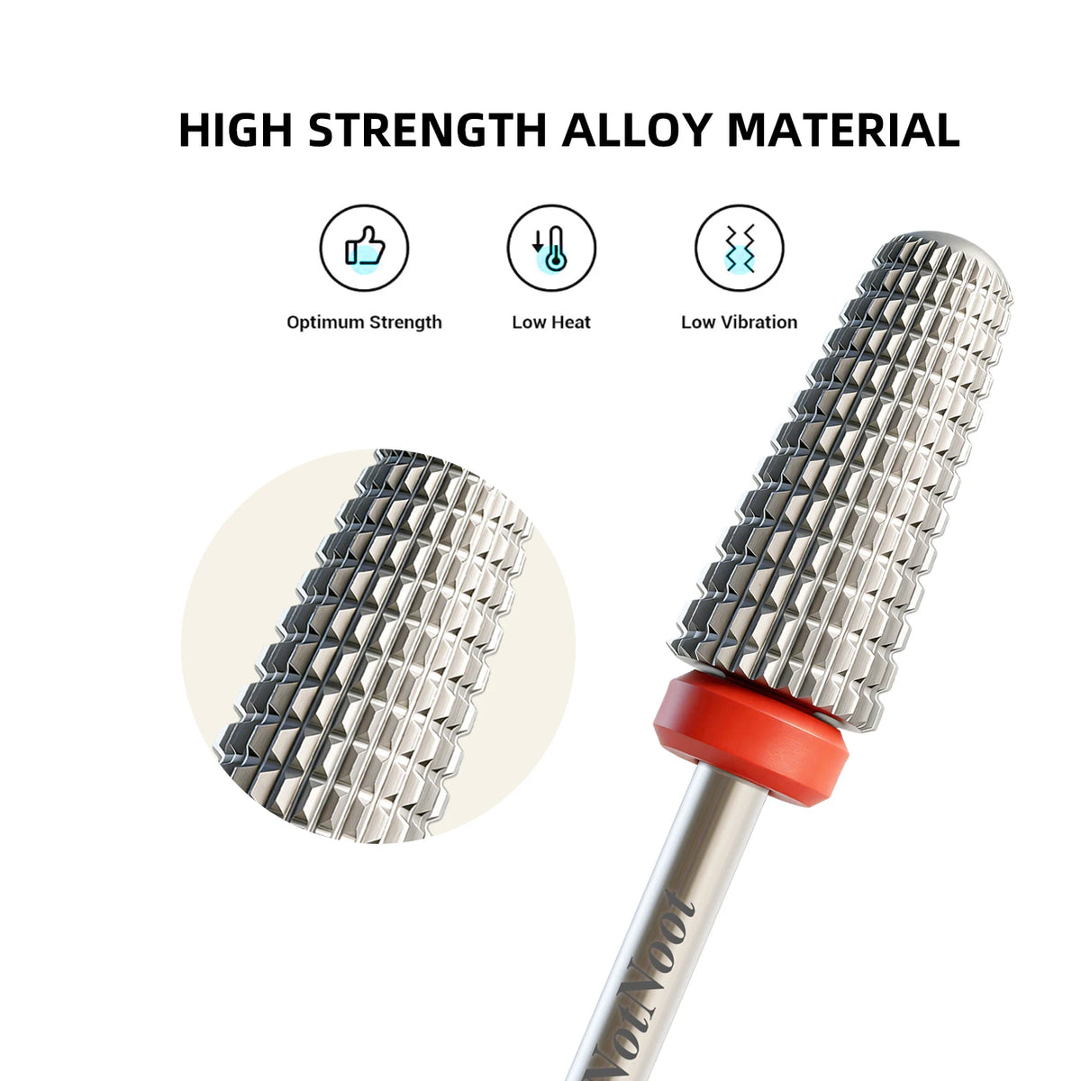 Nail Drill Bit, 5 in 1 Carbide Tapered, 3/32" Shank for Nails Fast Removing Acrylic Nail Hard Gels Cuticle Nail Efile Bit for Na
