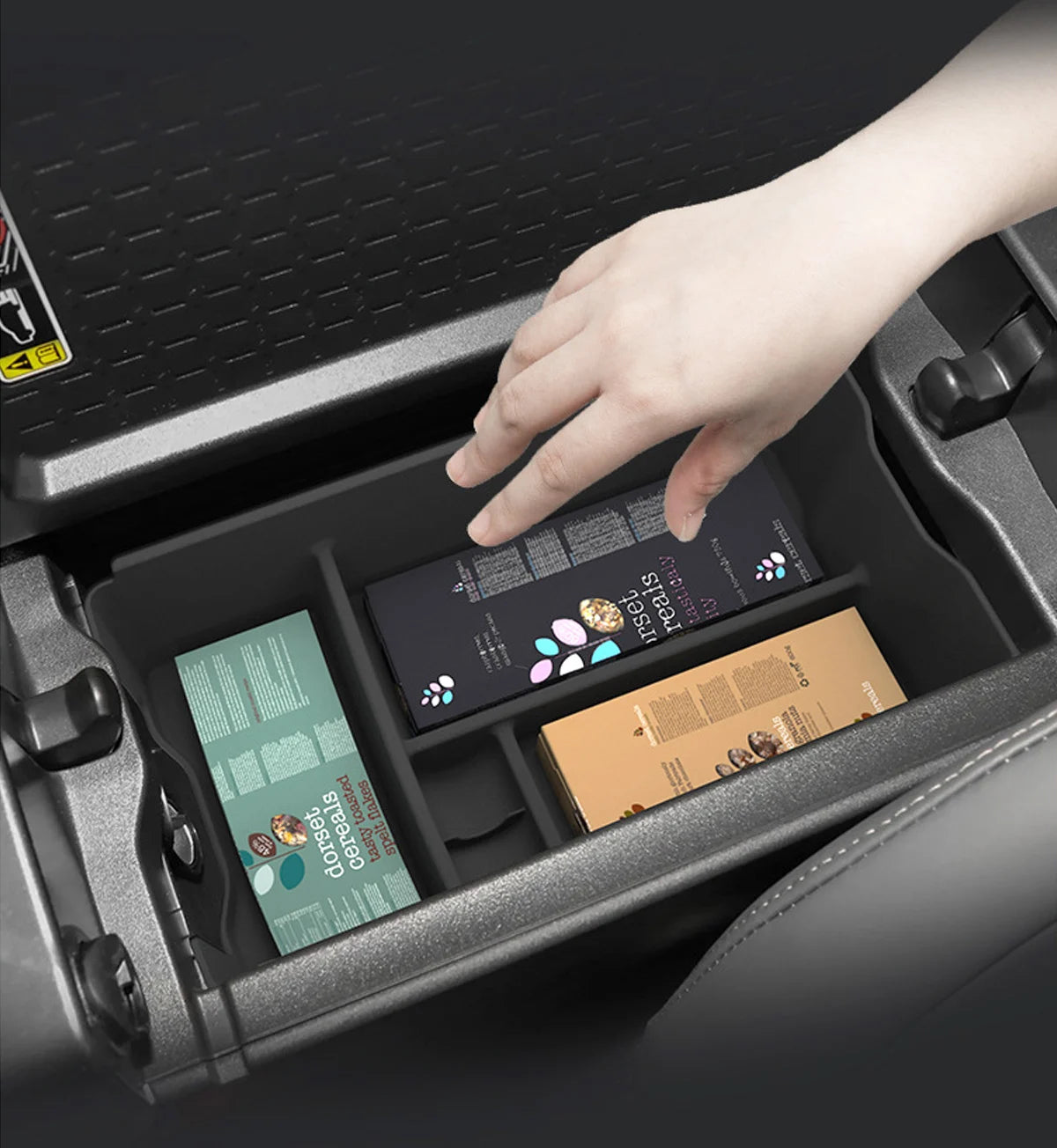 For Toyota RAV4 2026 2027 Car Center Console Organizer Tray Drawer Box Armrest Storage Box Vibration Reduction RAV4 Accessories