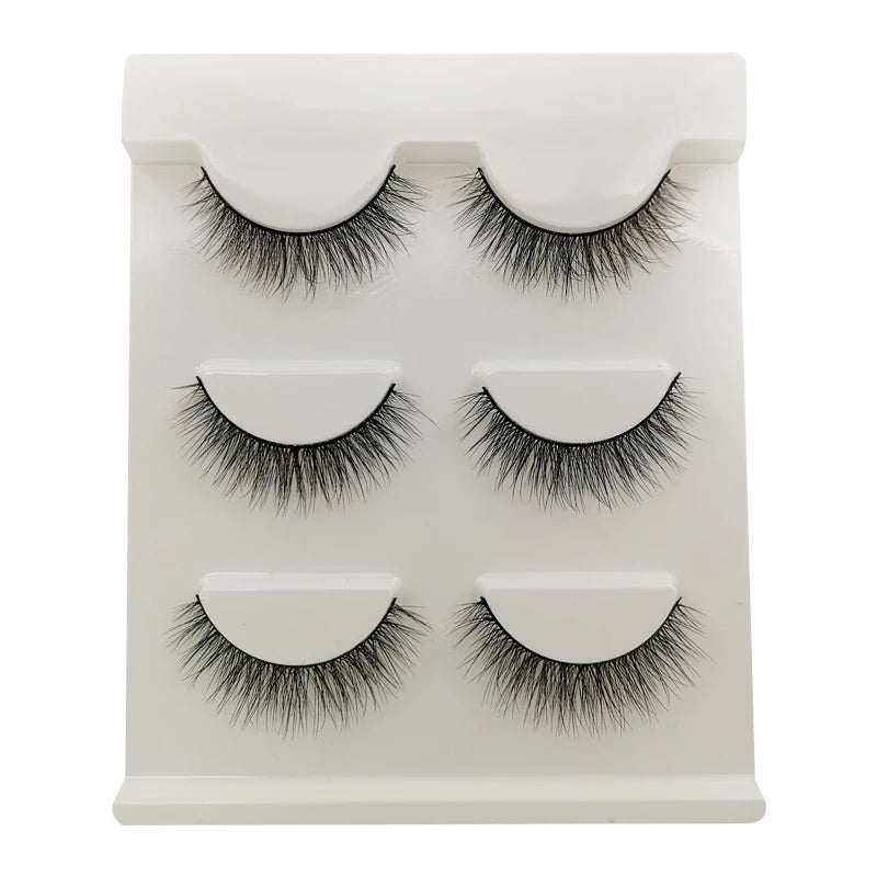 Half Lashes Mink Eyelashes Natural Soft Cat Eye False Eyelashes Long Wispy 3D Mink Lashes Makeup Eyelash Extension Fake Lashes