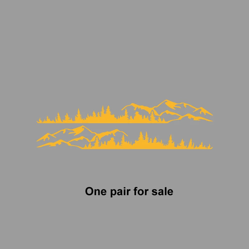 Carlow Hills and Forest Scene Outdoor adventure designs, outdoor adventure stickers nature themed decorations durable vinyl